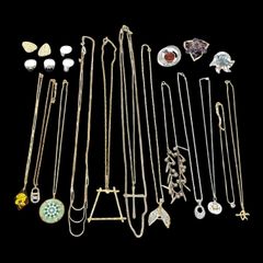 遺品整理まとめて□⑯】ジュエリー 20点 ネックレス リング イヤリング