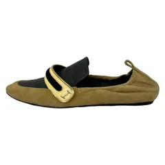 LANVIN(ランバン) フラットシューズ 38 レディース - アイボリー×黒×マルチ レザーのサムネイル