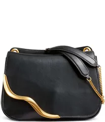 ダナキャラン レディース バッグ ショルダーバッグ Donna Karan Malverne Convertible Crossbody Bag BlackGold ブラックのサムネイル