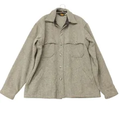 WOOLRICH ウールリッチ 長袖シャツ Vintage USA製 ヘリンボーン ウール シャツ ジャケット ブラウン M メンズ 【中古】のサムネイル