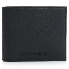 エンポリオアルマーニ EMPORIO ARMANI 二つ折り財布 折り畳み Y4R167 Y068E 80001 二折財布小銭入付き BLACK ブラックのサムネイル