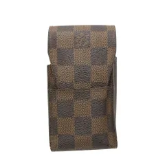 LOUIS VUITTON ルイ・ヴィトン シガレットケース ダミエ 小物入れ ロゴ ミニポーチ ブラウン メンズ レディース 【中古】のサムネイル