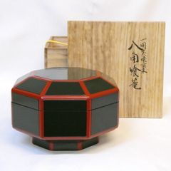 茶道具 表千家流『八角喰籠』一閑溜塗 二重菓子器 - メルカリ
