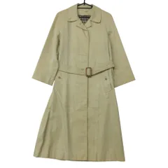 Aquascutum アクアスキュータム コート ハウスチェック柄裏地 ステンカラー アウター ロング ベルト ベージュ レディース 【中古】のサムネイル