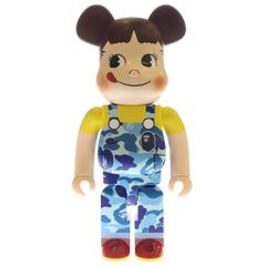 BE@RBRICK × BAPE × Fujiya ABC CAMO PEKO BLUE BAPE Peko-chan Camouflage Pattern BE@RBRICK 1000% Figure Doll Blue