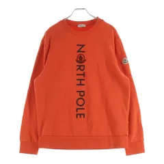 MONCLER (モンクレール) 23AW FELPA GIROCOLLO フェルパ ラバーロゴ クルーネック長袖スウェットトレーナー オレンジ I20918G00028のサムネイル