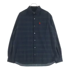 SOPHNET. (ソフネット) TROPICAL CHECK RELAX-FIT SHIRT トロピカル チェック リラックスフィット 長袖シャツ グリーン/ネイビー 260028のサムネイル