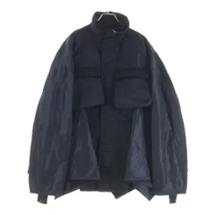 Sacai (サカイ) サンプル ジップアップ 変形ナイロンジャケット ブラック 7990のサムネイル