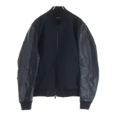 DSQUARED2 (ディースクエアード) レザー切り返しスタジアムジャケット ジップアップブルゾン グレー 74AM047642892のサムネイル