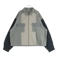 C.E (シーイー) STRIPE CUT SHORT SHIRT JACKET ストライプカットショートシャツジャケット グレー CES29JK21のサムネイル