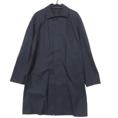 Aquascutum アクアスキュータム エディフィス別注 ステンカラーコート バルマカーンコート アウター ハウスチェック裏地 ネイビー 40【L】 メンズ 【中古】のサムネイル