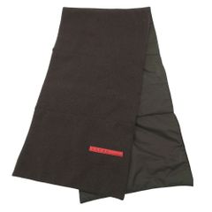 美品 PRADA SPORT プラダ リバーシブル マフラー ナイロン ニット