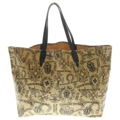 CHROME HEARTS (クロムハーツ) LARGE BEACHES BAG レザー切替ビーチトートバッグ ラージ ブラウンのサムネイル