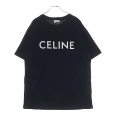 CELINE (セリーヌ) ロゴプリント クルーネック 半袖 Tシャツ カットソー S ブラック 2X681671Qのサムネイル