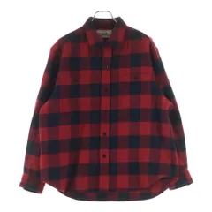 WACKO MARIA (ワコマリア) FLANNEL REGULAR COLLAR SHIRT フランネル ロングスリーブェックシャツ レッドのサムネイル