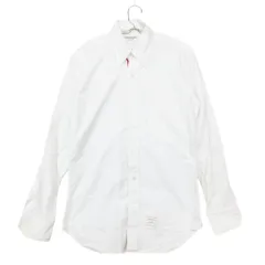 THOM BROWNE トムブラウン 長袖シャツ トリコロールカラー ボタンダウン オックスフォードシャツ 長袖 トップス コットン100％ ホワイト 2【M】 メンズ 【中古】のサムネイル
