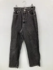 kutir クティール デニムパンツ SS ブラック フルレングス 無地 ワイド・ルーズ テーパード ハイウエスト リジッド・ワンウォッシュ レディースのサムネイル