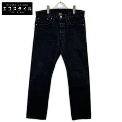 RRL　ダブルアールエル　ブラック USA製 スリムフィット JAPAN WOVEN SELVEDGE DENIM ストレートデニムパンツ　31のサムネイル