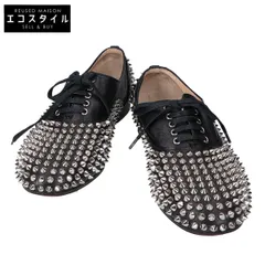CHRISTIAN LOUBOUTIN　クリスチャンルブタン　FREDDY FLAT NAPPA スタッズ フラット レザーシューズ　38のサムネイル