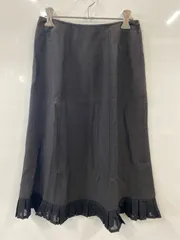 PC227⚫︎Pierre cardin⚫︎ピエール・カルダン⚫︎スカート⚫︎ロング⚫︎タイト⚫︎麻混⚫︎レディース⚫︎size M⚫︎黒のサムネイル