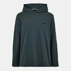 ボス メンズ アウター パーカー・スウェット シャツ Boss Waffle LsShirt H 10269584 01 Hoody Mens Open Green 345 グリーンのサムネイル