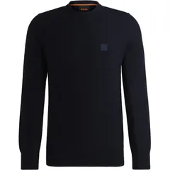 ボス メンズ アウター ニット・セーター セーター Boss Anion Sweater Dark Blue 404 ブルーのサムネイル