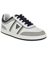 ゲス メンズ シューズ スニーカー レース GUESS Mens Lasen Branded LaceUp Fashion Sneakers Medium Gray White multi ホワイトのサムネイル