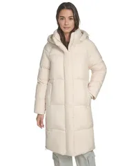 リーバイス レディース アウター ジャケット・ブルゾン ジャケット Levis Womens MidLength Puffer Jacket White Swan ホワイトのサムネイル
