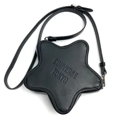 t) CONVERSE TOKYO STAR★ MINI SHOULDER BAG 星型ミニショルダーバッグ ブラック ※中古のサムネイル