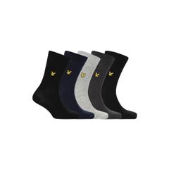 ライルアンドスコット メンズ アンダーウェア 靴下 Lyle and Scott Lyle Liam 5pkSock Sn00 BlkNvyGry