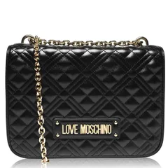 ラブ モスキーノ レディース バッグ ハンドバッグ キルティング Love Moschino Super Quilted Chain Shoulder Bag Nero 000のサムネイル