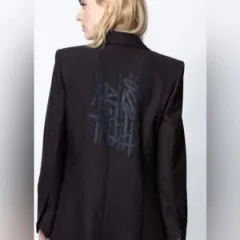 ZADIG&VOLTAIRE ザディグ・エ・ヴォルテール ブラック ブレーザー ジャケットのサムネイル