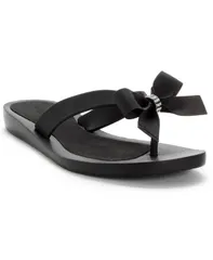 ゲス レディース シューズ サンダル GUESS Womens Tutu Eva Fashion Bow Detail Flip Flop Sandals Black ブラックのサムネイル