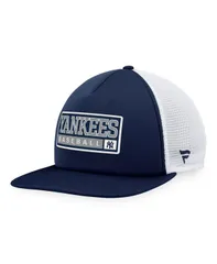マジェスティック メンズ アクセサリー 帽子 Majestic Mens Navy White New York Yankees Foam Trucker Snapback Hat Navy Whitのサムネイル