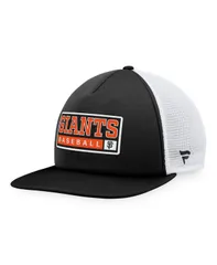マジェスティック メンズ アクセサリー 帽子 Majestic Mens Black White San Francisco Giants Foam Trucker Snapback Hat Blacのサムネイル