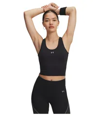 アンダーアーマー レディース トップス シャツ Under Armour Vanish Seamless Tank Top BlackSteelSte ブラックのサムネイル