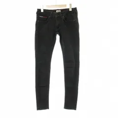 ヒルフィガーデニム HILFIGER DENIM デニム ジーンズ 28/30 黒 ブラック 無地 スキニーフィット フルレングス /PP ■GY60のサムネイル