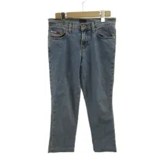 トミー TOMMY デニム ジーンズ 3 青 ブルー 無地 クロップド丈 ストレートシルエット /PP ■ECC002のサムネイル