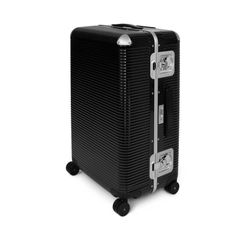 FPM Milano Men's Bag Suitcase Heel FPM Milano Bank Light Trunk on Wheels L Licorice Black