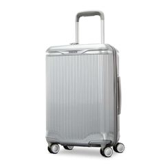 삼소나이트 남성 가방 가방 Samsonite Silhouette 18 Hardside CarryOn Expandable Spinner Metallic Silver 실