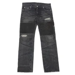 NEIGHBORHOOD ネイバーフッド DCNH-PT-10 NARROW SAVAGE ナローサベージ ダメージ加工 ブラック  デニムパンツ ブラック系 L【中古】のサムネイル