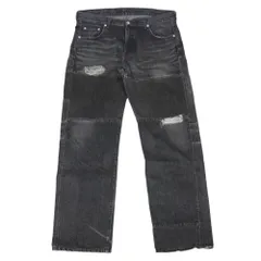 NEIGHBORHOOD ネイバーフッド DCNH-PT-10 BASIC ベーシック SAVAGE サベージ ダメージ加工 ブラック  デニムパンツ ブラック系 XL【中古】のサムネイル