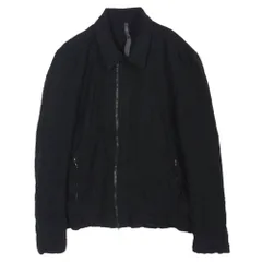 KAZUYUKI KUMAGAI ATTACHMENT カズユキクマガイアタッチメント KB51-057 Pe/Co/Li ブロード ZIP UP シワ加工 ジップアップ ブルゾン ブラック系 1【中古】のサムネイル