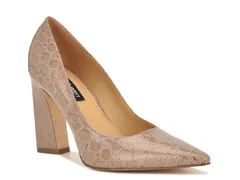 ナインウェスト レディース シューズ パンプス Nine West Tamant Pump Beige Croc Print Synthetic ベージュのサムネイル