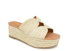 アンドレア アース レディース シューズ サンダル プラットフォーム Andre Assous Serene Platform Sandal Beige ベージュのサムネイル