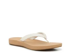 サヌーク レディース シューズ サンダル Sanuk Cosmic Shore Flip Flop WhiteTan ホワイトのサムネイル