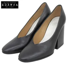 Maison margiela　メゾンマルジェラ　Vカット ウェッジヒールパンプス シューズ レディース ブラック 36 58WL0059　36のサムネイル