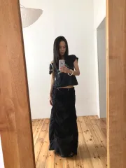 릿킴 GATHER LINEN MAXI SKIRTのサムネイル