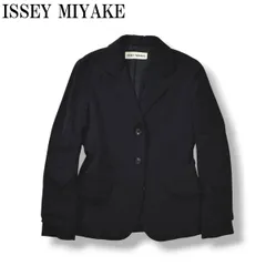 【希少】 90s archive イッセイミヤケ ISSEY MIYAKE ストレッチ シングル 3B テーラードジャケット ブレザー 通年 デザイナーズ アーカイブ 1 ブラック レディース ♪のサムネイル