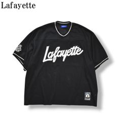 ラファイエット メッシュ フットボールTシャツ XL ロゴ スクリプト
